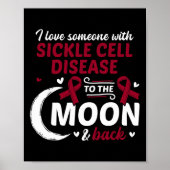 Ik hou van iemand met sikkelcelziekte sikkelcel poster (Voorkant)