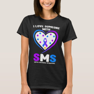 Ik hou van iemand met Smith Magenis Syndroom Bewus T-shirt