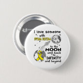 Ik hou van iemand met Spina Bifida Awareness Ronde Button 5,7 Cm (Voorkant /achterkant)