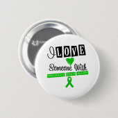 Ik hou van iemand met traumatische hersenletsels ronde button 5,7 cm (Voorkant /achterkant)