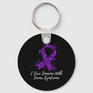 Ik hou van iemand met Turner Syndrome Bewustheid Sleutelhanger