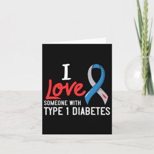 Ik hou van iemand met type 1 diabetes gift Diabeti Kaart