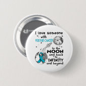Ik hou van iemand met Vulvar Cancer Awareness Ronde Button 5,7 Cm (Voorkant /achterkant)