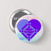 Ik hou van iemand ronde button 5,7 cm (Voorkant /achterkant)