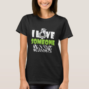 Ik hou van iemand Zelden Zebra Zelden Zelden Ziekt T-shirt