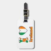 Ik hou van Ierland Bagagelabel (Voorkant verticaal)
