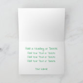 IK HOU VAN Ierland Groene Ballon Modern Eerlijk Kaart (Binnen)