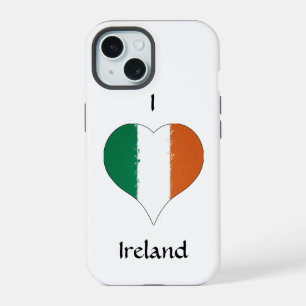 Ik hou van Ierland Ierse driekleurige vlag iPhone 15 Case