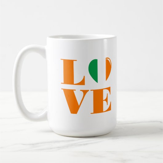 Ik hou van Ierland Koffiemok (Links)