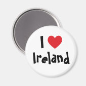 Ik hou van Ierland-magneet Magneet (Voorkant / Achterkant)