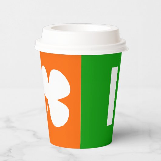 Ik hou van Ierland  Papieren Bekers (Rechts)
