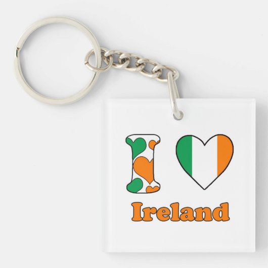Ik hou van Ierland Sleutelhanger (voorkant)