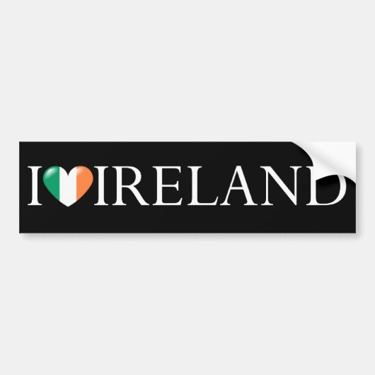 "Ik hou van Ierland" sticker (Voorkant)