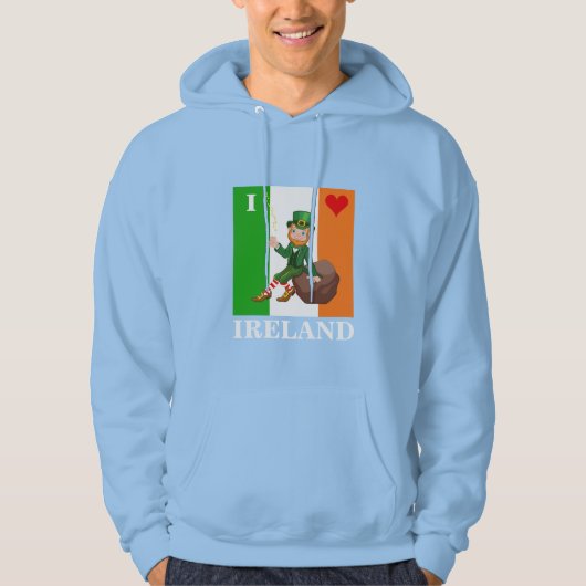 Ik hou van Ierland-trui Hoodie (Voorkant)