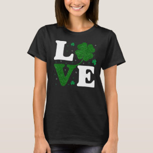 Ik hou van Iers grappig St Patrick's Day Heart Sha T-shirt