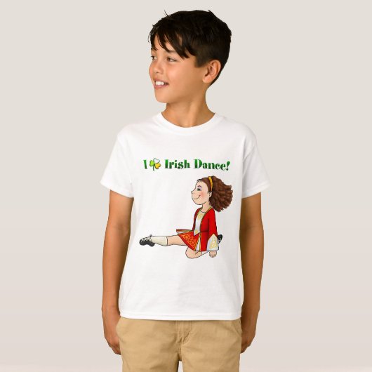 Ik hou van Ierse dans T-shirt (Voorkant volledig)