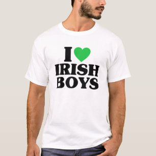 Ik hou van Ierse jongens Funny St Patrick's Day He T-shirt
