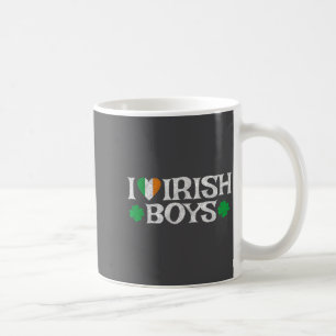 Ik hou van Ierse jongens Lucky Shamrock Hart Ierla Koffiemok