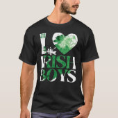 Ik hou van Ierse jongens, St. Patrick's Day 2025 T-shirt (Voorkant)