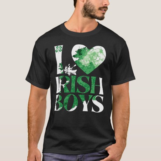 Ik hou van Ierse jongens, St. Patrick's Day 2025 T-shirt (Voorkant)