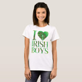 Ik hou van Ierse jongens, St. Patrick's Day 2025 T-shirt (Voorkant volledig)