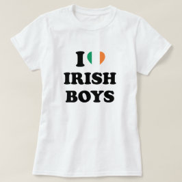 Ik hou van Ierse jongens T-shirt