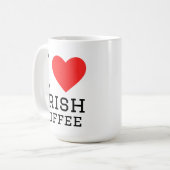 Ik hou van Ierse koffie Koffiemok (Voorkant links)
