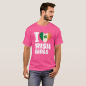 IK HOU VAN IERSE MEISJES - St Patricks Day T-shirt (Voorkant volledig)