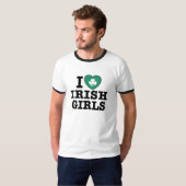 Ik hou van Ierse meisjes T-shirt (Voorkant volledig)