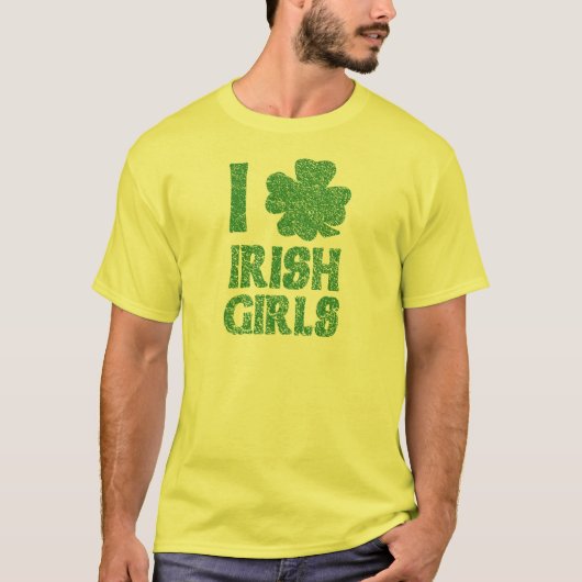 Ik hou van Ierse meisjes T-shirt (Voorkant)
