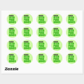 Ik hou van Ierse Punk bands Ronde Sticker (Vel)