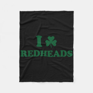 Ik hou van Ierse roodharige jongens 1 Fleece Deken