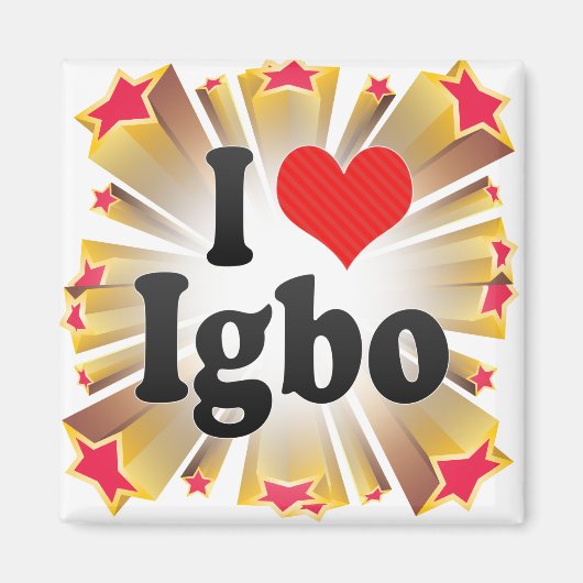 Ik hou van Igbo Magneet (Voorkant)