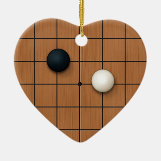 Ik hou van Igo Custom Heart Keramisch Ornament (Voorkant)
