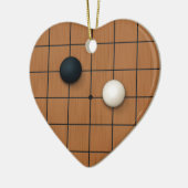 Ik hou van Igo Custom Heart Keramisch Ornament (Links)