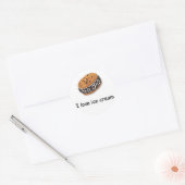 Ik hou van ijs Cookie Sandwich Sticker (Envelop)
