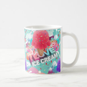 ik hou van ijs koffiemok