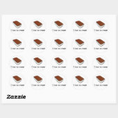 Ik hou van ijs Vanilla Sandwich Sticker (Vel)