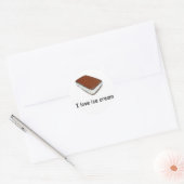 Ik hou van ijs Vanilla Sandwich Sticker (Envelop)