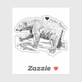 Ik hou van ijsberen sticker (Vel)