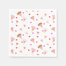 Ik hou van ijscrème, heeft een hartsflavors patroo