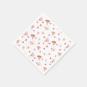 Ik hou van ijscrème, heeft een hartsflavors patroo servetten (Hoek)