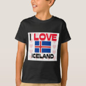 Ik hou van IJsland T-shirt (Voorkant)