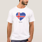 Ik hou van IJsland T-shirt (Voorkant)