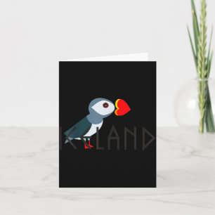 Ik hou van IJslandse Puffin IJslands Cadeau Kaart