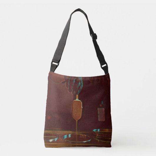 Ik hou van ijspaprika crossbody tas (Voorkant)