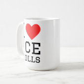 Ik hou van ijsrullen koffiemok (Voorkant links)