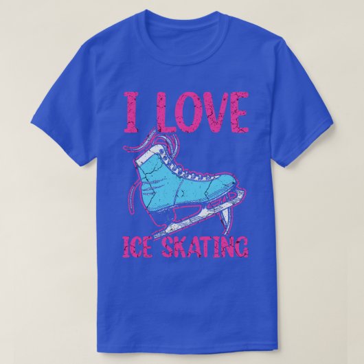 Ik hou van ijsschaatsen 1 t-shirt (Design voorkant)