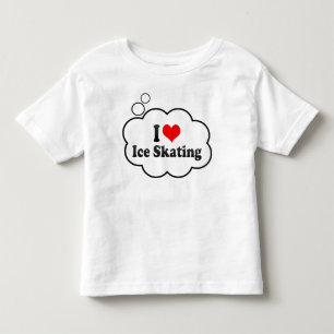Ik hou van ijsschaatsen kinder shirts