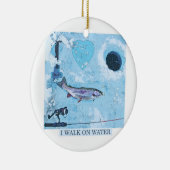 Ik hou van ijsvisserij keramisch ornament (Rechts)